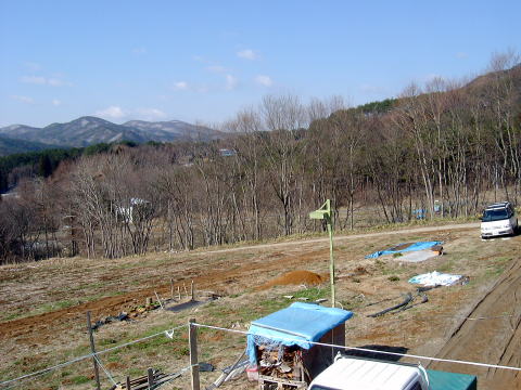 バルコニーからの南西側